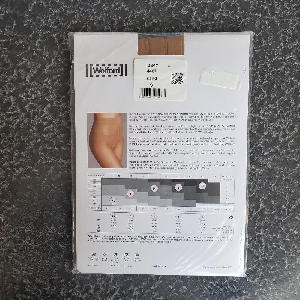 Wolford ! Pure 10 Tights ( S) - Picture 2 of 4
